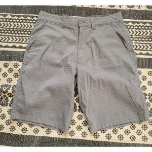 Mens Gray striped shorts size 32 hang ten brand